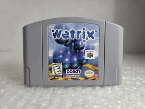 Wetrix N64 Nintendo 64 Cartridge Only Tested Cleaned Pins Ocean OEM Authentic