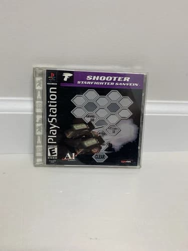 Shooter Starfighter Sanvein (Sony Playstation 1, 2000) PS1 - Complete