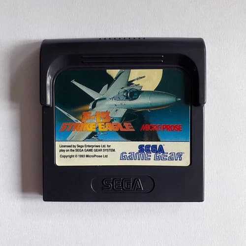 F-15 Strike Eagle Sega Game Gear Game Cartridge - Tested & Working 🎮