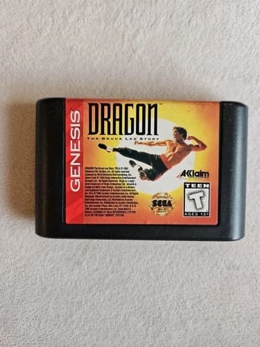 DRAGON THE BRUCE LEE STORY SEGA GENESIS CART ONLY WORKS
