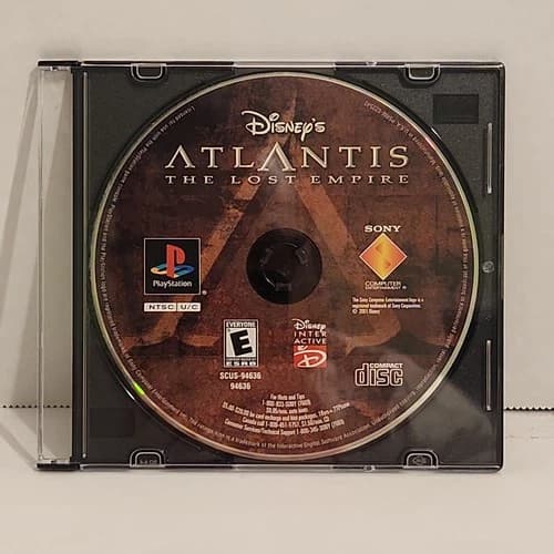 Disney's Atlantis The Lost Empire (PlayStation 1 PS1) Disc Only - TESTED