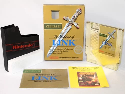 Zelda II: The Adventure of Link NES Complete CIB! Good Condition! Circle Seal!
