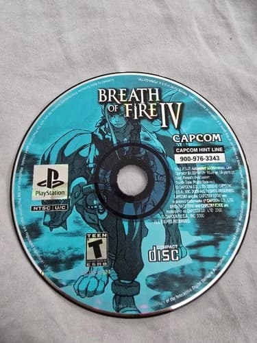 Breath of Fire IV (Sony PlayStation 1, 2000) PS1 DISC ONLY Tested
