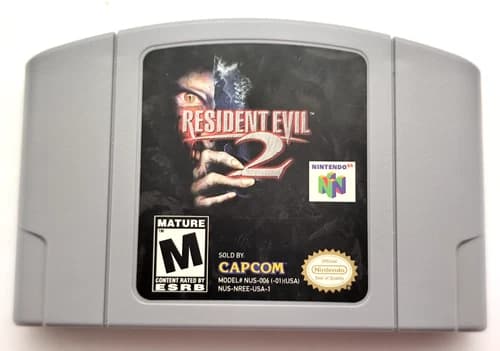 Resident Evil 2 (Nintendo 64 N64, 1999) *Cart Only* Authentic Tested Saves!