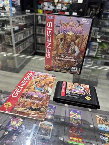 Uncharted Waters New Horizons - Sega Genesis - CIB Complete Tested!