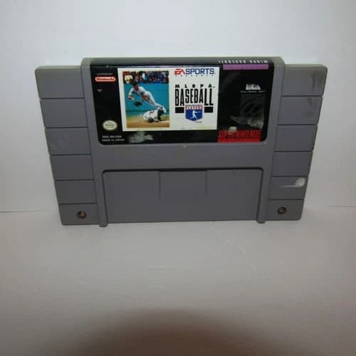 MLBPA Baseball Super Nintendo SNES Video Cartridge Only Tested & Working