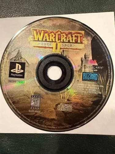 WarCraft II 2: The Dark Saga PS1 Sony PlayStation 1 Disc Only *TESTED WORKS*