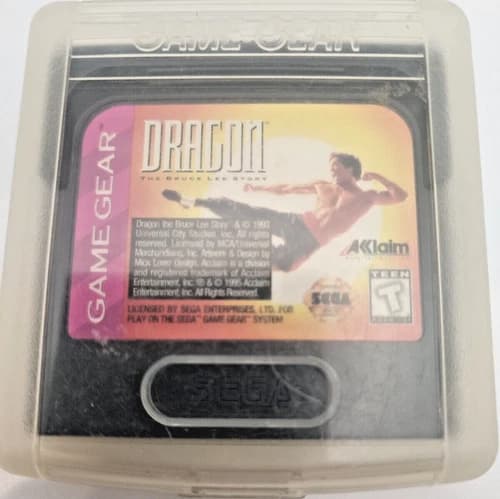 Dragon: The Bruce Lee Story (Sega Game Gear 1993) Cartridge Only Tested
