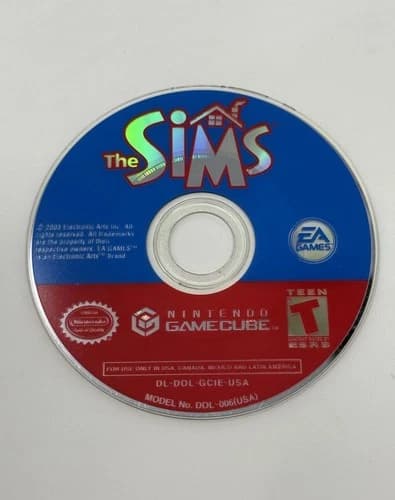 The Sims Nintendo GameCube GC Pristine Disc Only Authentic Tested and Working