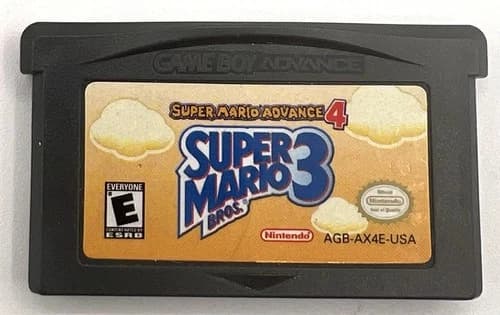 Super Mario Advance 4: Super Mario Bros. 3 (GameBoy Advance, 2003) Cartridge