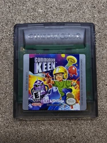 NINTENDO GAME BOY GAMEBOY COLOR GBC GAME COMMANDER KEEN USA B20