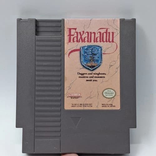 Nintendo NES Faxanadu Nintendo Entertainment System Authentic Cartridge Only