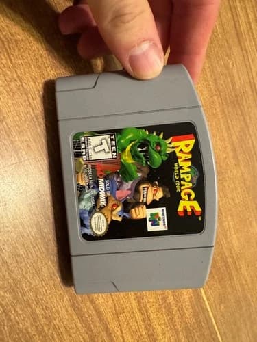Rampage World Tour (Nintendo 64) N64 authentic arcade style classic video game