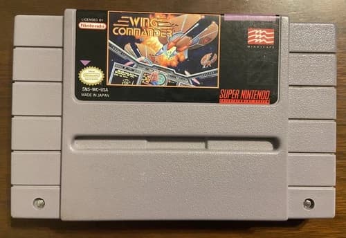 Wing Commander – Super Nintendo SNES – Authentic – Tested – Cart Only