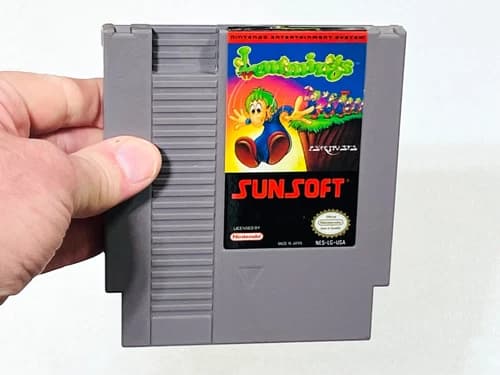 Lemmings - Authentic Nintendo NES Game - Tested & Works