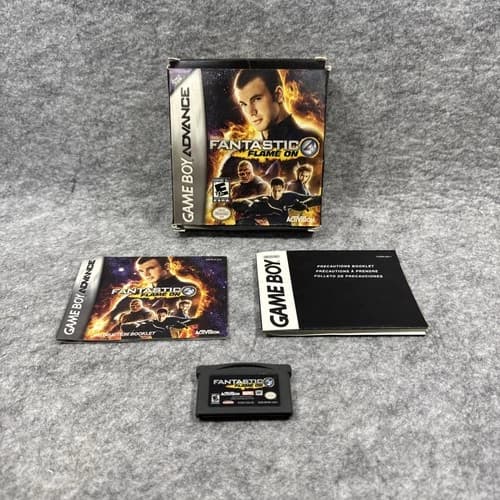 Fantastic 4: Flame On Authentic Game Boy Advance GBA Complete Tested & Working