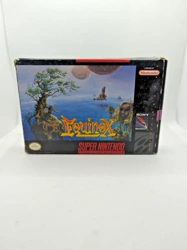 Super Nintendo SNES Equinox (Imagesoft, 1994) **Complete CIB W/ REG CARD**