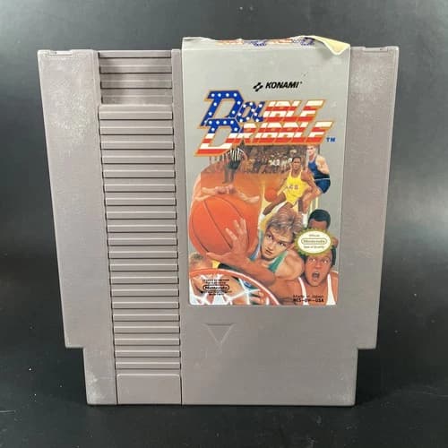 Double Dribble NES (Nintendo NES, 1987) Cart Only - Authentic Tested & Works