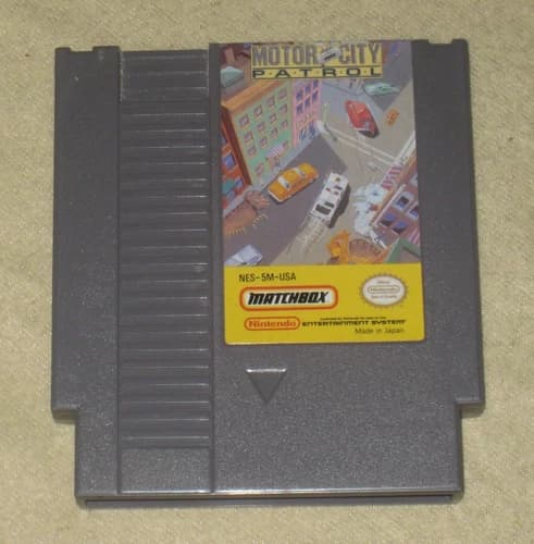 Motor City Patrol for NES .Authentic. Clean/Tested Nintendo. MINT! RARE!