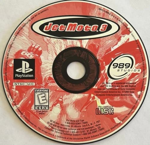 Jet Moto 3 (Sony PlayStation 1, PS1) DISC ONLY | NO TRACKING | M2298