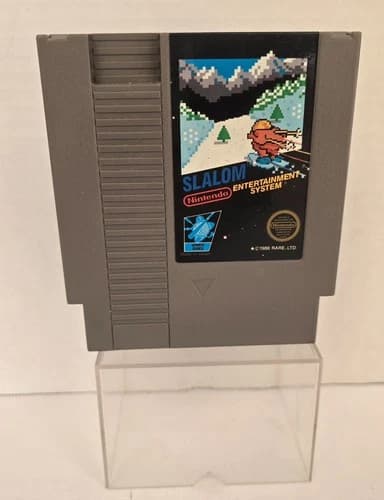Nintendo NES Slalom Authentic *Tested & Working*