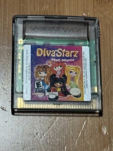 Diva Starz Mall Mania (Nintendo Gameboy Color) Game Only