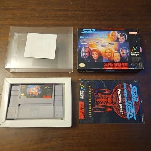 Star Trek The Next Generation Future's Past Nintendo (SNES) - CIB - Authentic