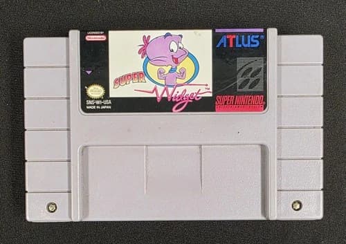 Super Widget (Super Nintendo, SNES, 1993) Authentic & Tested Cartridge
