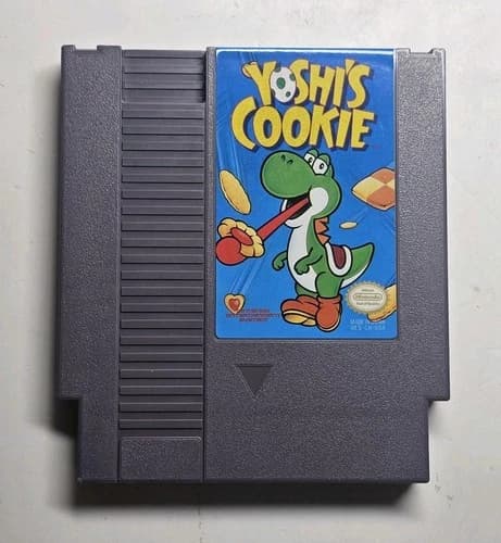 Yoshi's Cookie (NES, 1993) Authentic, Cartridge Only, Tested, Clean Label