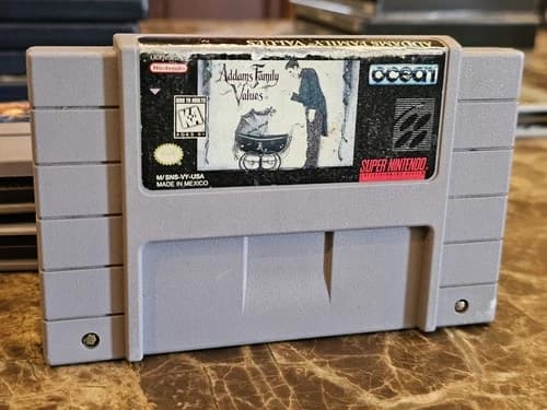 Addams Family Values (Nintendo SNES, 1992) Authentic Cartridge Only Tested