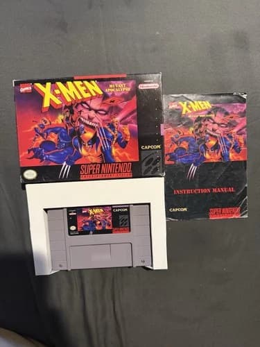 X-Men: Mutant Apocalypse Super Nintendo SNES Complete CIB