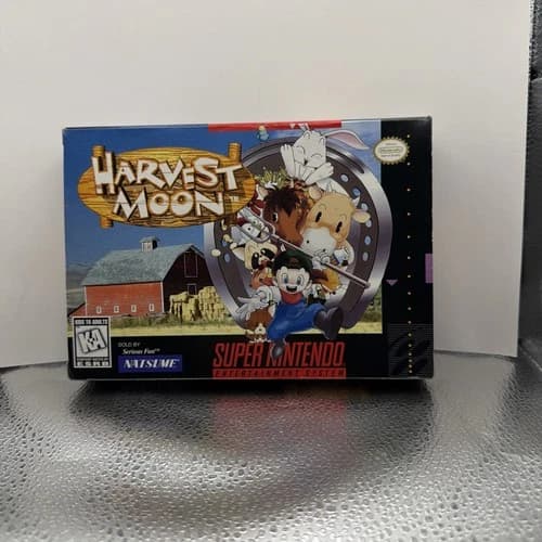 Harvest Moon SNES CIB amazing Shape Ships Fast And Secure. Not Many Better