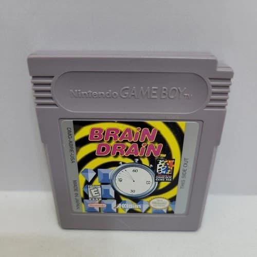 Brain Drain, Nintendo Game Boy, 1998 Cartridge *tested and authentic*.