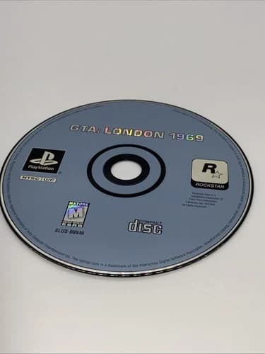 Sony PlayStation 1 PS1 Disc Only Grand Theft Auto Mission Pack #1 London 1969 BL