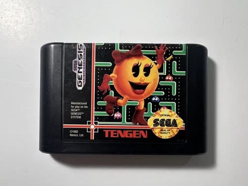 Ms. Pac-Man Sega Genesis 1991 Game - Acceptable Condition, Fast Shipping
