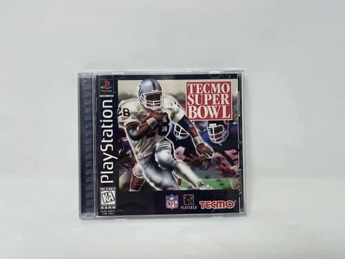 Tecmo Super Bowl (Sony PlayStation 1, 1996) PS1, Complete CIB tested works