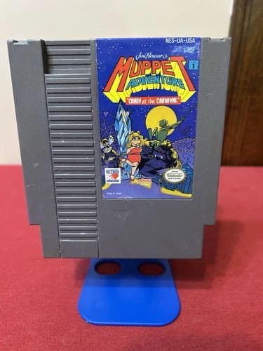 Jim Henson’s Muppet Adventure Chaos at the Carnival Nintendo NES 1990 Cartridge