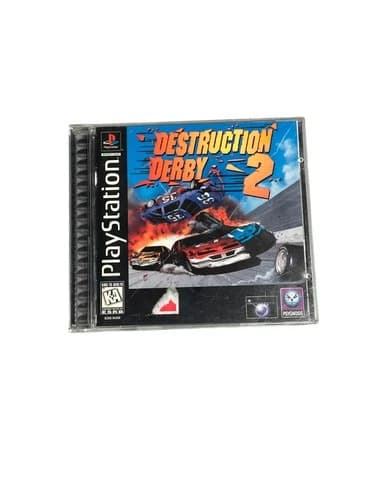 Destruction Derby 2 (PlayStation 1, 1997) PS1 Black Label CIB Complete
