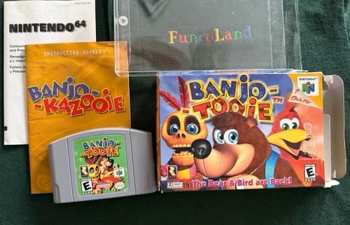 Banjo-Tooie N64 Nintendo 64 Complete Box Booklet Tested And Working