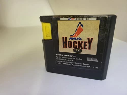 NHLPA HOCKEY 93 Game Cartridge Only for Sega Genesis Cleaned & Tested #C19