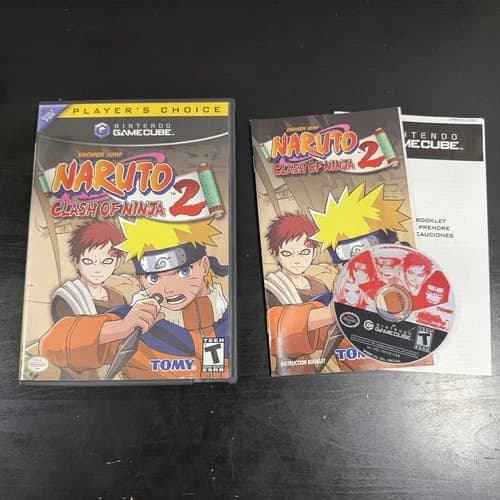 Naruto: Clash of Ninja 2 CIB (Nintendo GameCube) Complete TESTED w Reg Card