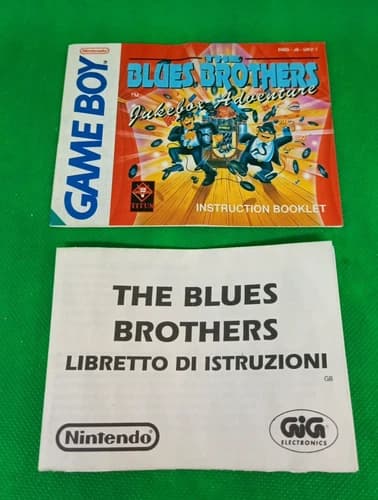 GAME BOY - INSTRUCTION - THE BLUES BROTHERS JUKEBOX ADVENTURE - ITA ENGLISH