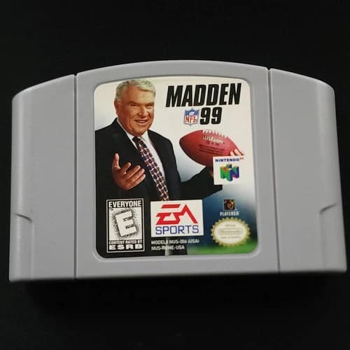 Madden NFL 99 N64 Nintendo 64 Cartridge Only Tested Authentic EA Sports