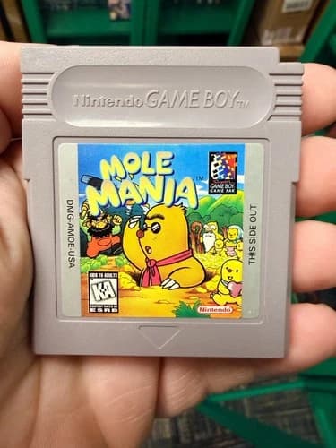 Nintendo Gameboy Game Only Mole Mania Authentic Tested