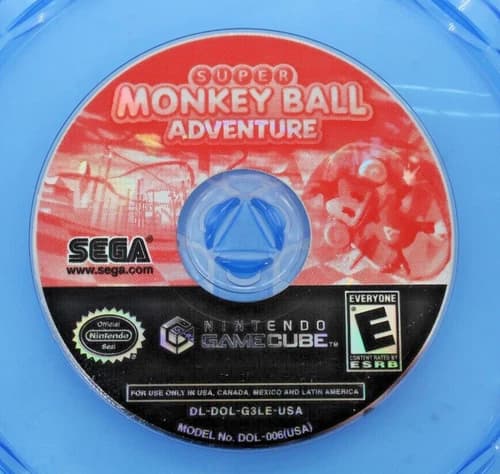 Super Monkey Ball Adventure (Nintendo GameCube GC) Tested - Disc Only