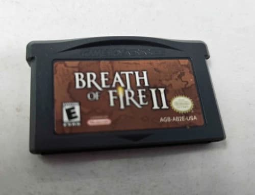 Breath of Fire II (Nintendo Game Boy Advance, 2002) GBA Cart