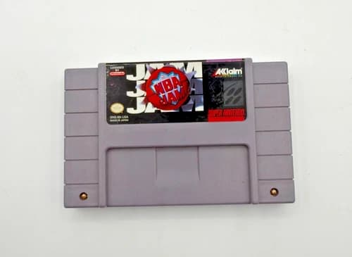 NBA Jam Super Nintendo SNES Game Cartridge Authentic Tested Works Clean