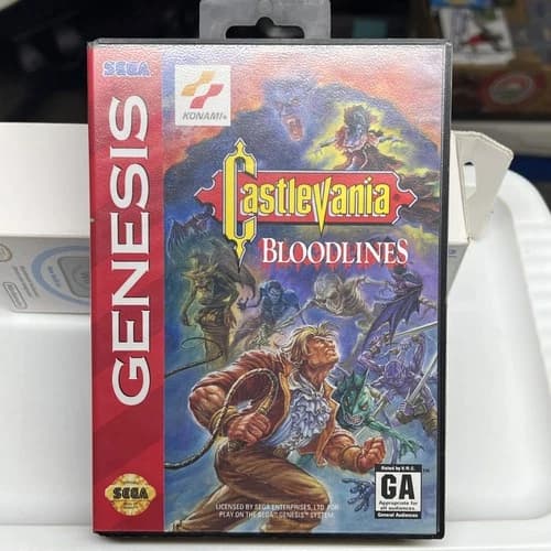 Castlevania Bloodlines for Sega Genesis Complete with Box and Manual CIB