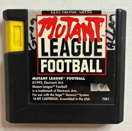 Mutant League Football Sega Genesis 1993 Cartridge ONLY - Tested and Working