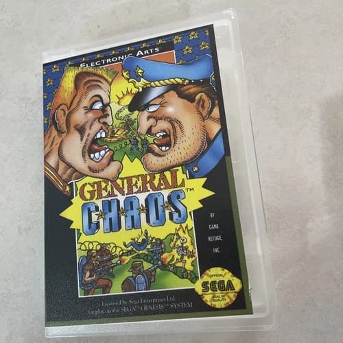 GENERAL CHAOS SEGA GENESIS CARTRIDGE ONLY VERY GOOD CONDITION